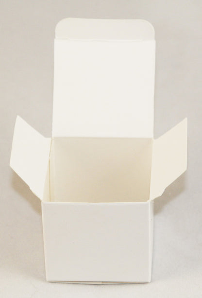 100 Pack of White 8x8x8cm Square Cube Card Gift Box - Folding Packaging Small rectangle/square Boxes for Wedding Jewelry Gift Party Favor Model Candy Chocolate Soap Box Tristar Online