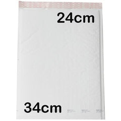 100 Wholesale Pack of 34*24cm White Padded Mailer Bag Envelope Tristar Online