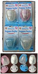 25 x 4 Pack (100 Pieces) -Wholesale Resell Retail  Happy Baby Steam n Go Cherry Silicone Soother Tristar Online