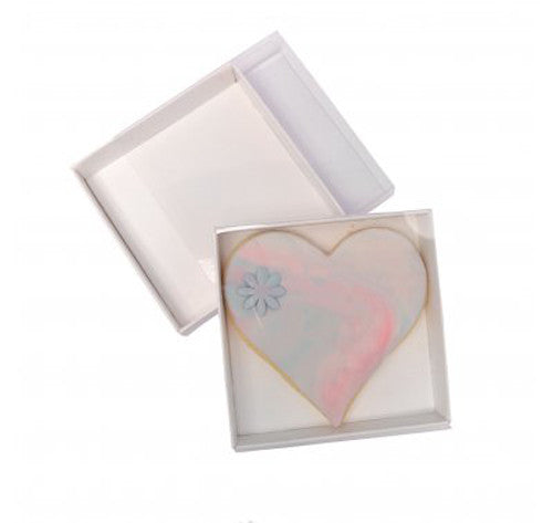 10 Pack of 8cm Square Wedding Invitation Coaster Favor Function product Presentation Cookie Biscuit Patisserie Gift Box - 2cm deep - White Card with Clear Slide On PVC Lid Tristar Online
