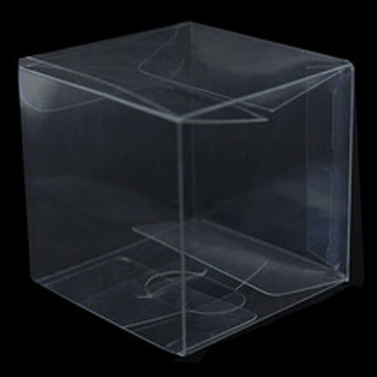 10 Pack of 8cm Square Cube - Product Showcase Clear Plastic Shop Display Storage Packaging Box Tristar Online