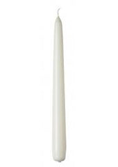 10 pack white wax 20cm taper church house vigil candleabra candle 2CM WIDE Tristar Online