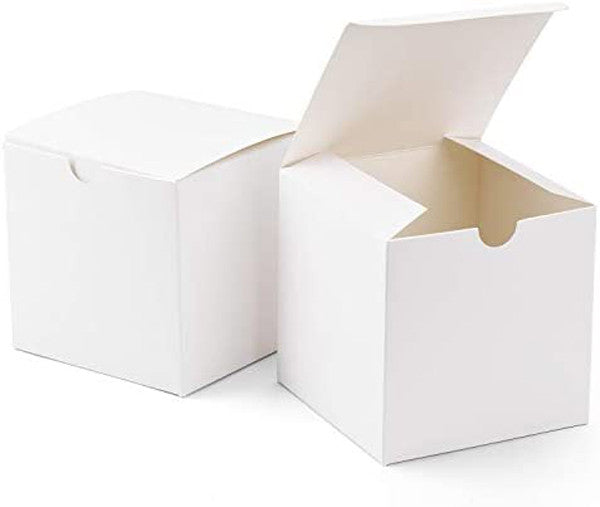 10 Pack of White 8x8x8cm Square Cube Card Gift Box - Folding Packaging Small rectangle/square Boxes for Wedding Jewelry Gift Party Favor Model Candy Chocolate Soap Box Tristar Online