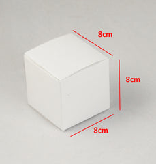 10 Pack of White 8x8x8cm Square Cube Card Gift Box - Folding Packaging Small rectangle/square Boxes for Wedding Jewelry Gift Party Favor Model Candy Chocolate Soap Box Tristar Online