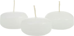 10 Pack of 4 Hour White Floating Candles - 4cm diameter - wedding party decoration Tristar Online