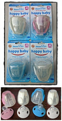 3 x 4 Pack (12) -  Happy Baby Steam n Go Cherry Silicone Soother Tristar Online