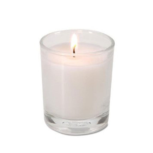 20 White Wax Clear Glass Holder Votive Candle - Wedding Event Centrepiece Table Decoration Tristar Online