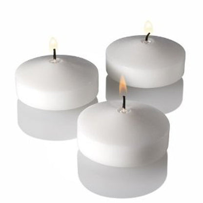 20 Pack of 4 Hour White Floating Candles - 4cm diameter - wedding party decoration Tristar Online