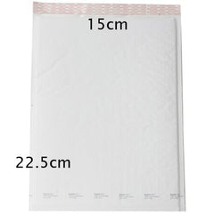 50 Piece Pack - 22.5cm x 15cm White Bubble Padded Envelope Bag Post Courier Shipping SMALL Self Seal Tristar Online