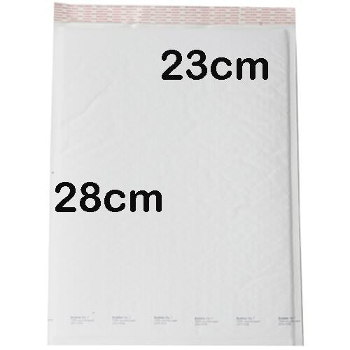 10 Piece Pack - 28 x 23cm White Bubble Padded Envelope Bag Post Courier Mailer Shipping Safe Fragile Self Seal Tristar Online