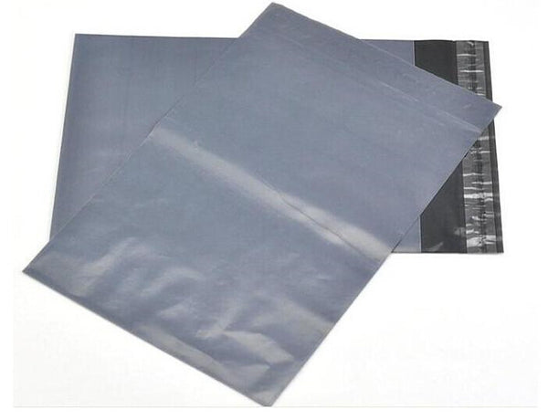 100 Bulk Buuy Pack - 400x300 mm GREY PLASTIC MAILING SATCHEL COURIER BAG POLY POSTAGE SHIPPING POST SELF SEAL Tristar Online