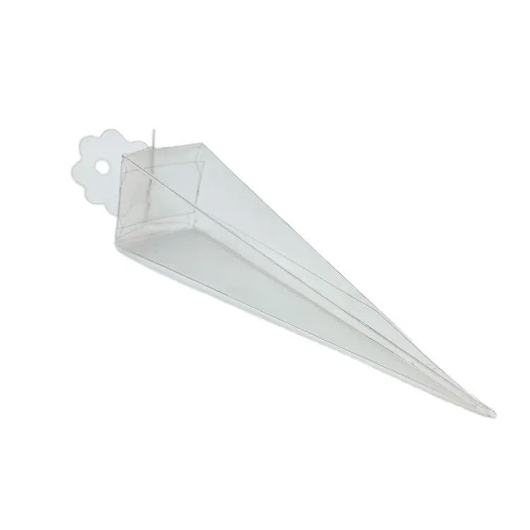 50 Pack of Clear Pyramid Triangle Shaped Small Clear Gift Box - Bomboniere Jewelry Gift Party Favor Model Candy Chocolate Soap Box Tristar Online