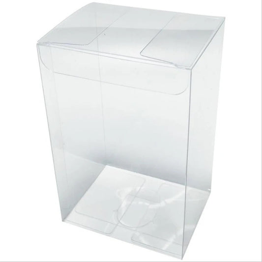 50 Pack of 5x8cm Clear PVC Plastic Folding Packaging Small rectangle/square Boxes for Wedding Jewelry Gift Party Favor Model Candy Chocolate Soap Box Tristar Online