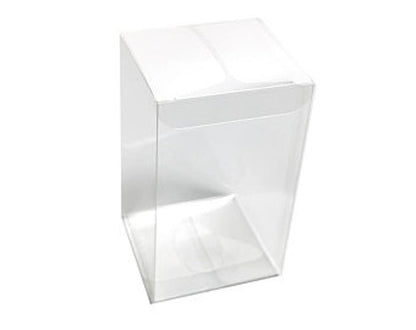 50 Pack of 8x8x10cm Clear PVC Plastic Folding Packaging Small rectangle/square Boxes for Wedding Jewelry Gift Party Favor Model Candy Chocolate Soap Box Tristar Online