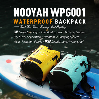 NOOYAH IPX8 Waterproof Bike Cycle Outdoor Sports Backpack Double-Layer Waterproof Bag  YELLOW Tristar Online