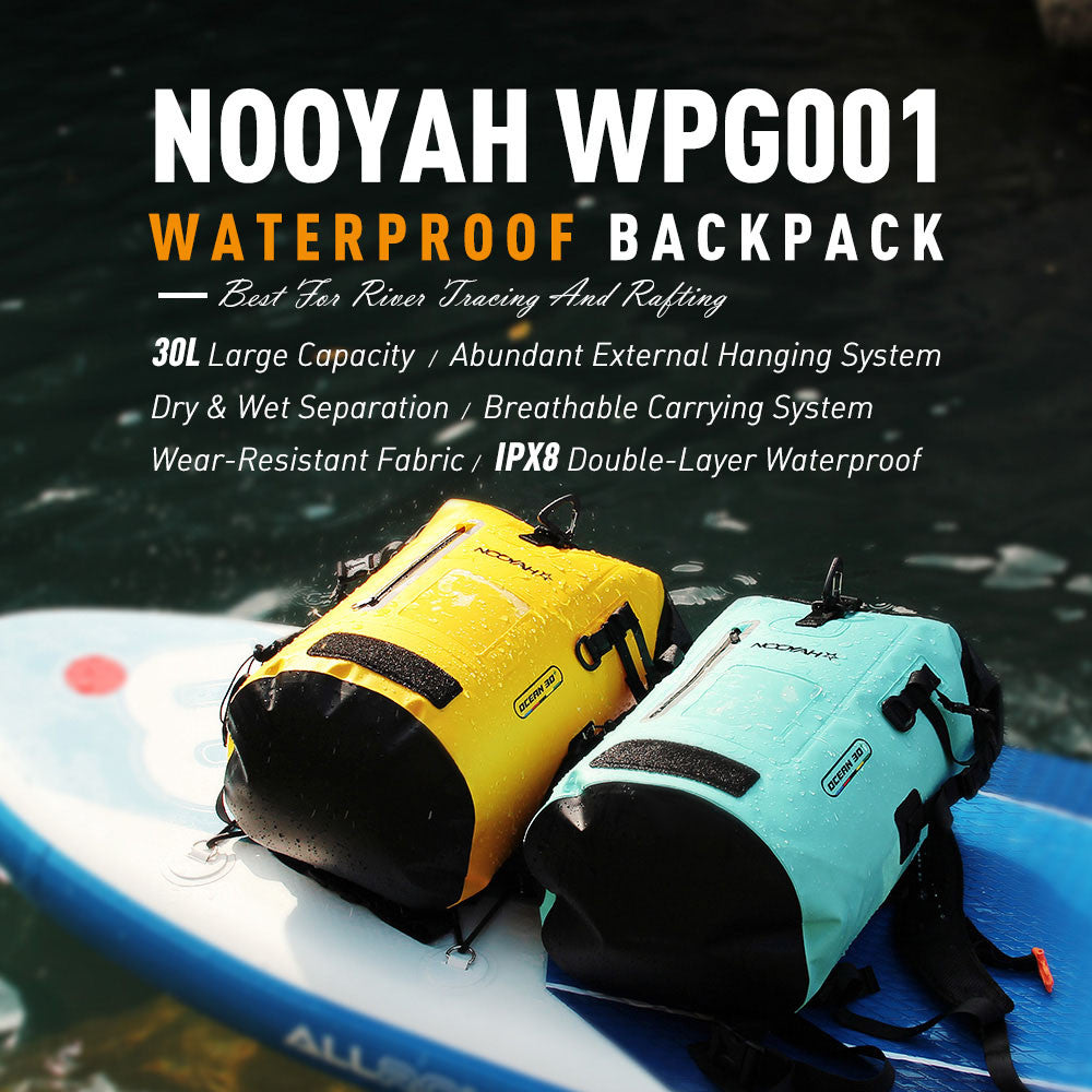 NOOYAH IPX8 Waterproof Bike Cycle Outdoor Sports Backpack Double-Layer Waterproof Bag  YELLOW Tristar Online