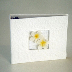 Frangipani DVD CD Disc Storage Album Cream Mulberry paper with Frangipani's - Holds 20 Discs Tristar Online