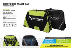 NOOYAH Bike GREY Travel Case Bike Bag Shell EVA Tough material MTB Mountain Bike Road Bike TT 700c Gravel Bike Ebike 29er etc - BK007S Tristar Online