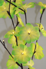 1 Set of 50cm H 20 LED Green Frangipani Tree Branch Stem Fairy Light Wedding Event Party Function Table Vase Centrepiece Tropical Decoration Tristar Online
