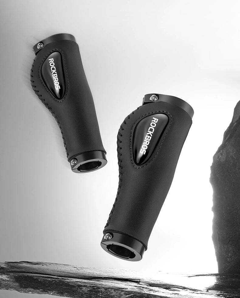 Deluxe Hand Grips Shock Absorbing Rockbros MTB Mountain Bike Tourer Double Lock BLUE Handlebar Grips Anti-skid 2.22cm Tristar Online