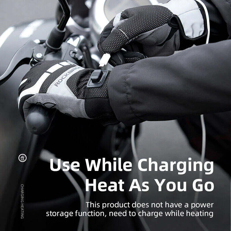 MTB Heated Gloves Large for Mountain Road Bike Breathable Winter Autumn Cycling Camping Running Outdoor Sport Rockbros Tristar Online