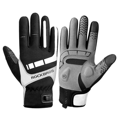MTB Heated Gloves XLarge for Mountain Road Bike Breathable Winter Autumn Cycling Camping Running Outdoor Sport Rockbros Tristar Online