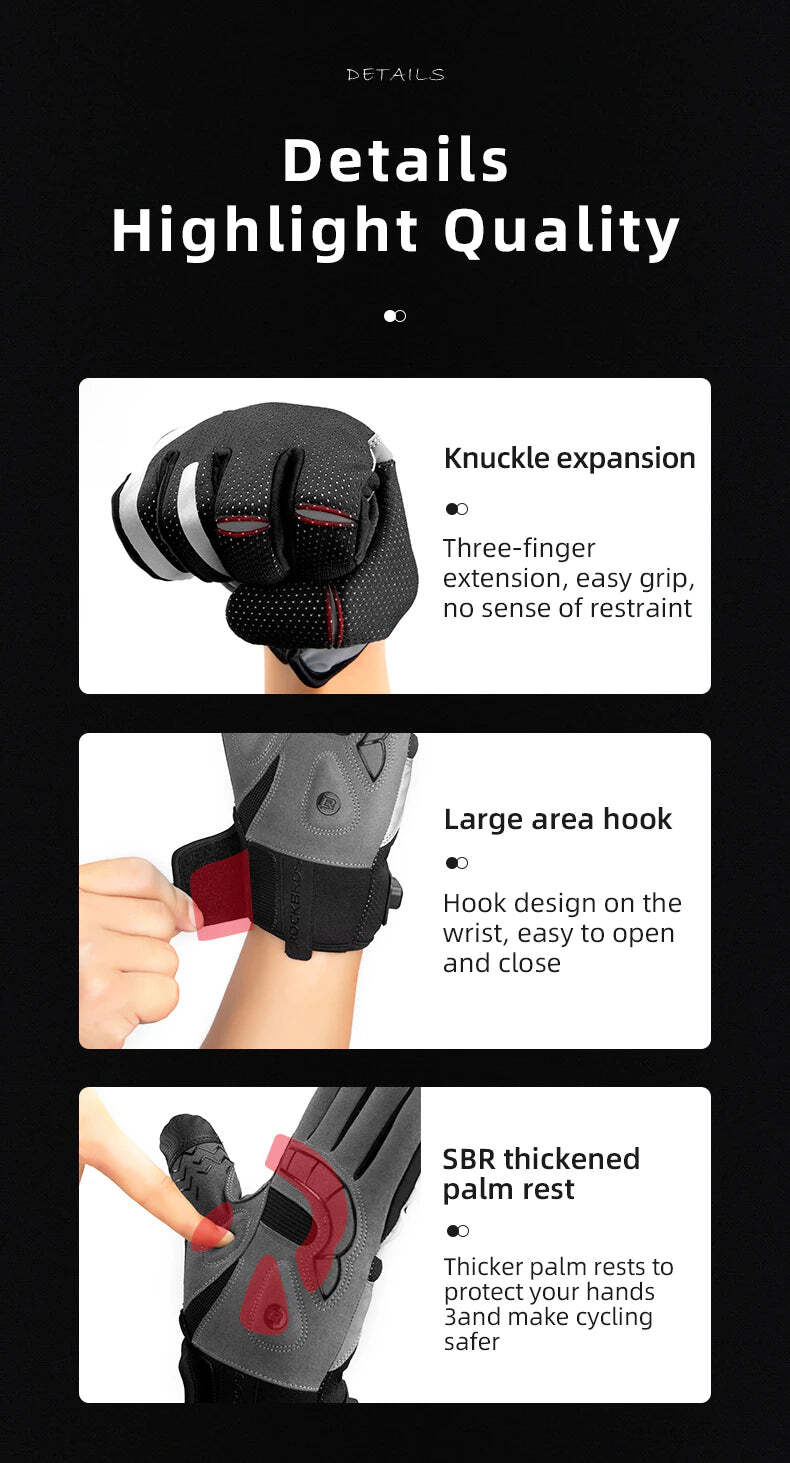 MTB Heated Gloves XLarge for Mountain Road Bike Breathable Winter Autumn Cycling Camping Running Outdoor Sport Rockbros Tristar Online