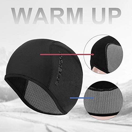 Helmet Fleece Inner Liner Cycling Skull Cap Winter Thermal MTB Mountain Cycling Cap for Men Women Headwear for Running Skiing & Winter Sports BLACK Rockbros Tristar Online