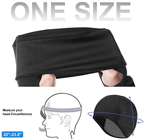 Helmet Fleece Inner Liner Cycling Skull Cap Winter Thermal MTB Mountain Cycling Cap for Men Women Headwear for Running Skiing & Winter Sports BLACK Rockbros Tristar Online
