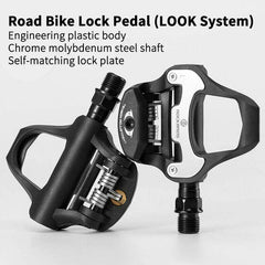 Self Lock Clip In Bike Pedals LOOK KEO Cleat MTB Road 700C Hybrid BMX - Rockbros Black Tristar Online