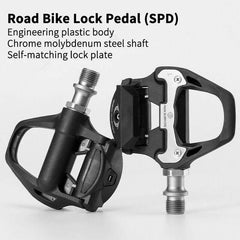 Self Lock Clip In Bike Pedals LOOK KEO Cleat MTB Road 700C Hybrid BMX - Rockbros Black Tristar Online