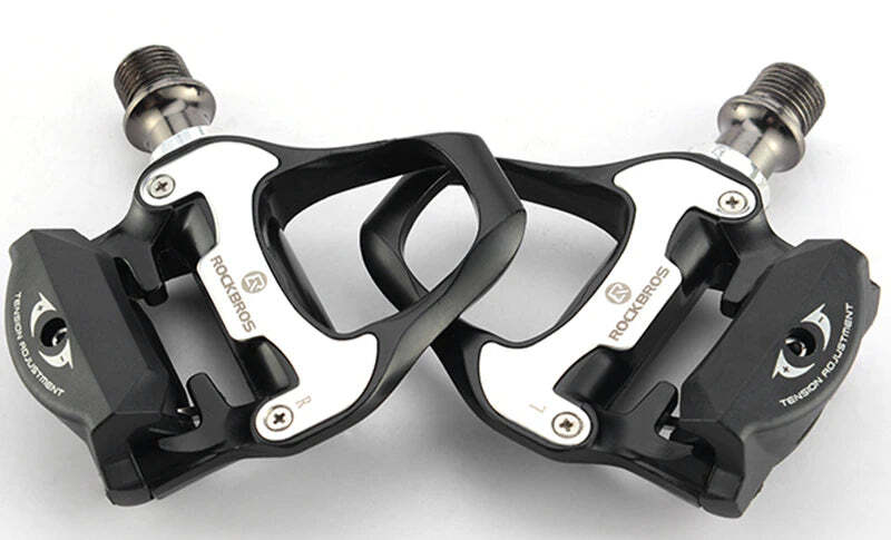Self Lock Clip In Bike Pedals LOOK KEO Cleat MTB Road 700C Hybrid BMX - Rockbros Black Tristar Online