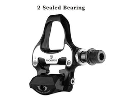 Self Lock Clip In Bike Pedals LOOK KEO Cleat MTB Road 700C Hybrid BMX - Rockbros Black Tristar Online