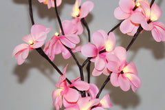 1 Set of 50cm H 20 LED Pink Frangipani Tree Branch Stem Fairy Light Wedding Event Party Function Table Vase Centrepiece Decoration Girl Bedroom Tristar Online