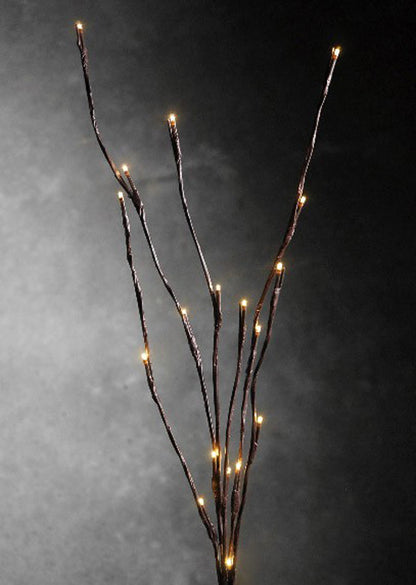 LED Light Bunch Stem - Warm White BATTERY fairy lights - 50cm high 20 bulbs/petals Tristar Online