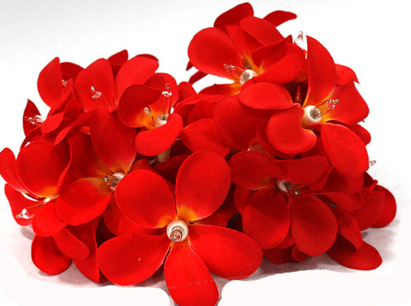 1 Set of 20 LED Deep Red Frangipani Flower Battery String Lights Christmas Gift Home Wedding Party Decoration Outdoor Table Garland Wreath Tristar Online