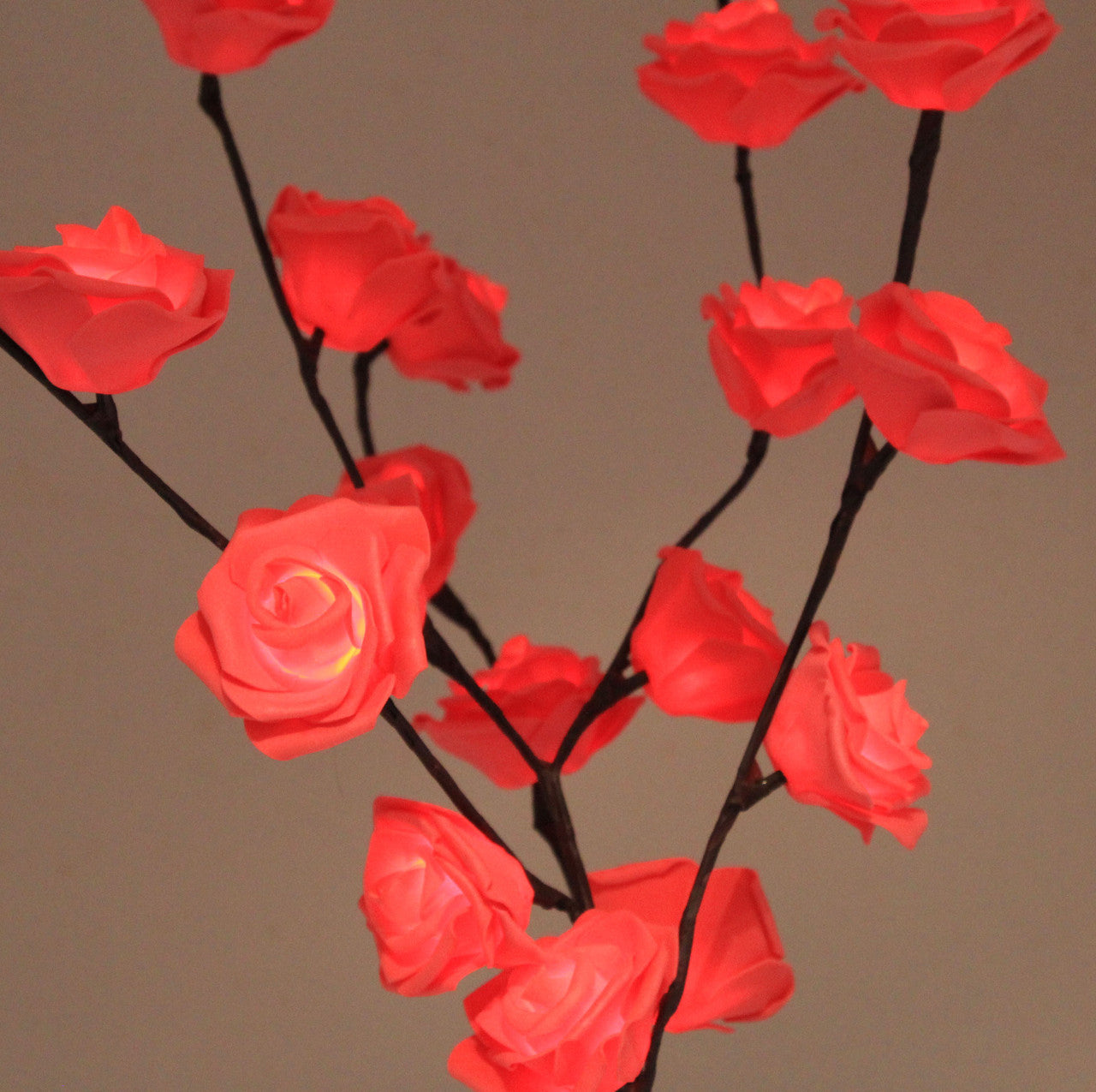 1 Set of 50cm H 20 LED Red Rose Tree Branch Stem Fairy Light Wedding Event Party Function Table Vase Centrepiece Decoration Tristar Online