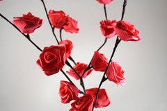 1 Set of 50cm H 20 LED Red Rose Tree Branch Stem Fairy Light Wedding Event Party Function Table Vase Centrepiece Decoration Tristar Online