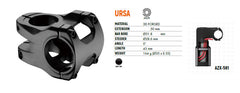 Satori URSA AICR 31.8mm Universal Cable Stem MTB Mountain Bike Tristar Online