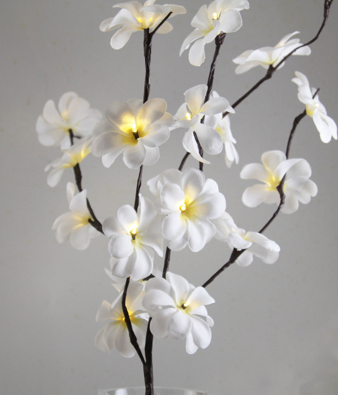 1 Set of 50cm H 20 LED White Frangipani Tree Branch Stem Fairy Light Wedding Event Party Function Table Vase Centrepiece Decoration Tristar Online