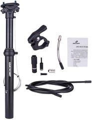 ZOOM SPD-801 Dropper Seatpost Adjustable Height via Thumb Remote Lever - External Cable 31.6 Diameter 100mm Travel Tristar Online