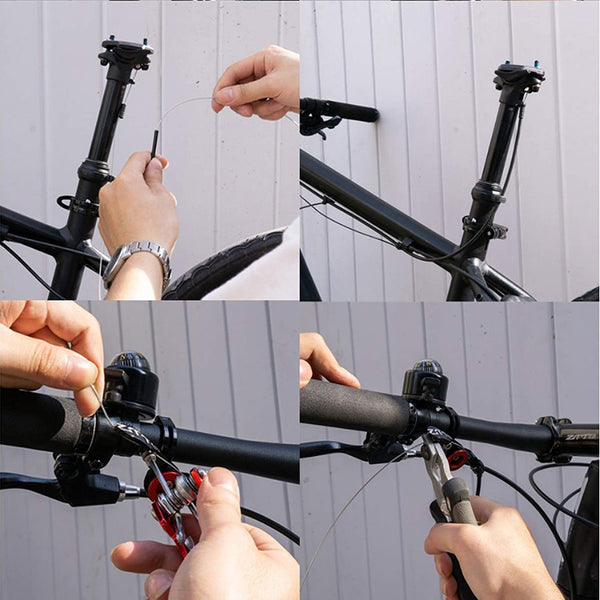 ZOOM SPD-801 Dropper Seatpost Adjustable Height via Thumb Remote Lever - External Cable 31.6 Diameter 100mm Travel Tristar Online