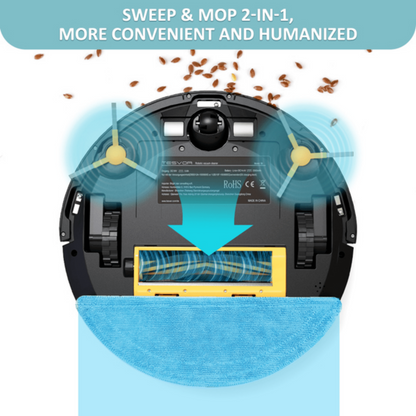 Tesvor S6 Turbo Robot Vacuum Cleaner Mop With Laser Navigation 4000Pa Tristar Online
