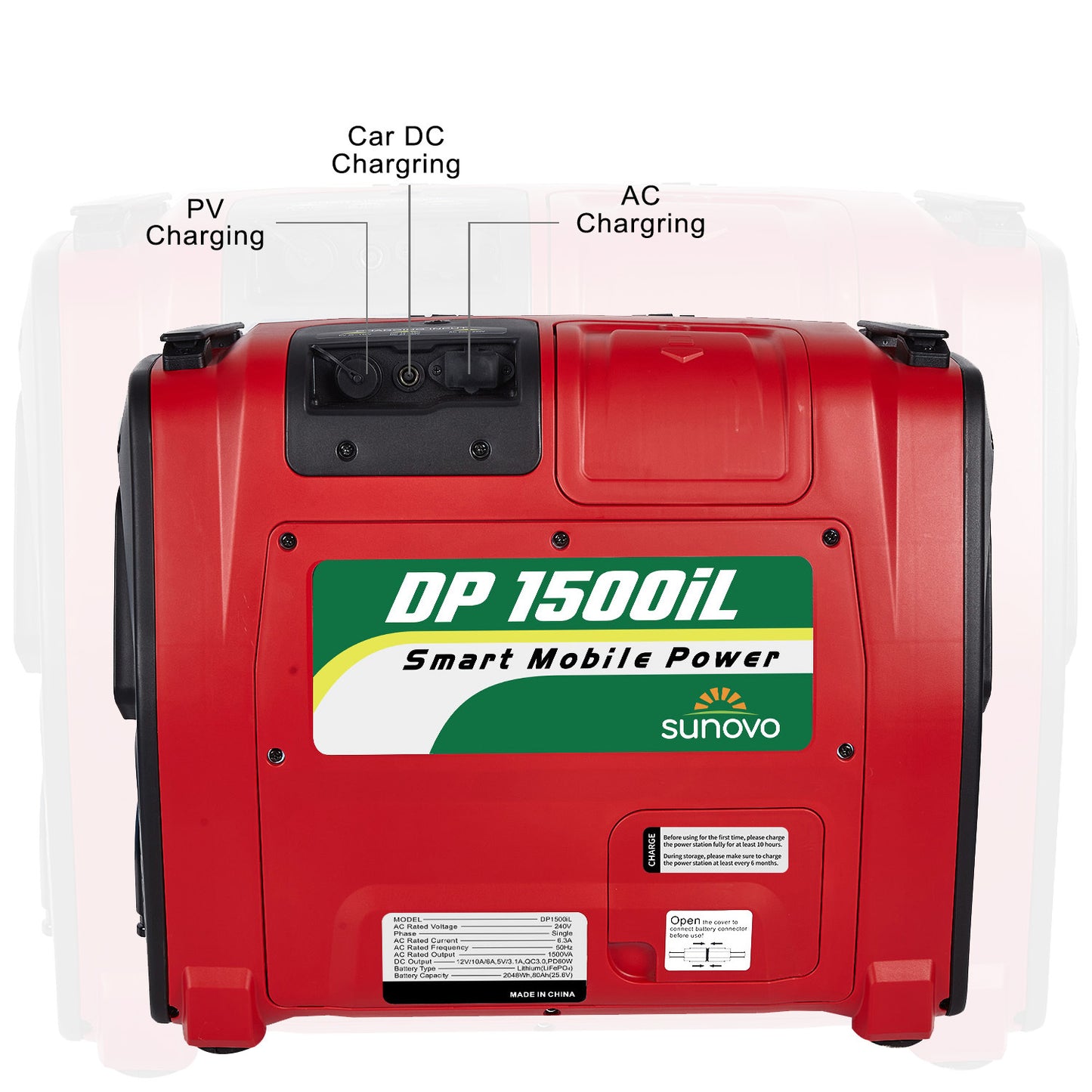 Sunovo 1500W Portable Power Station Solar Inverter Generator Tristar Online