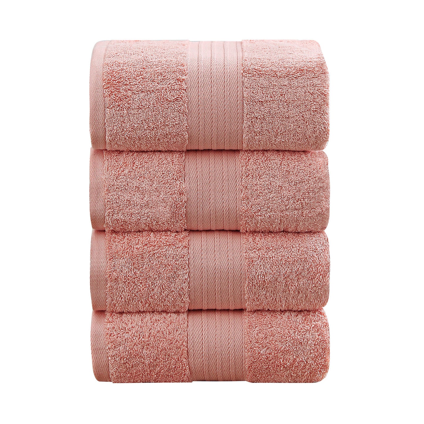 Linenland 4 Piece Cotton Bath Towels Set - Coral Tristar Online