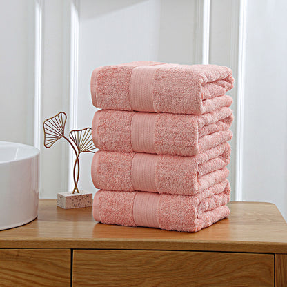 Linenland 4 Piece Cotton Bath Towels Set - Coral Tristar Online