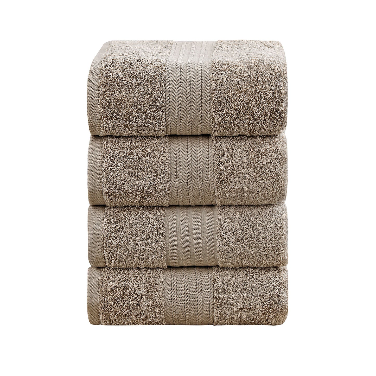 Linenland 4 Piece Cotton Bath Towels Set - Sandstone Tristar Online