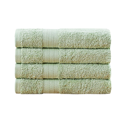 Linenland Bath Towel 4 Piece Cotton Hand Towels Set - Sage Green Tristar Online