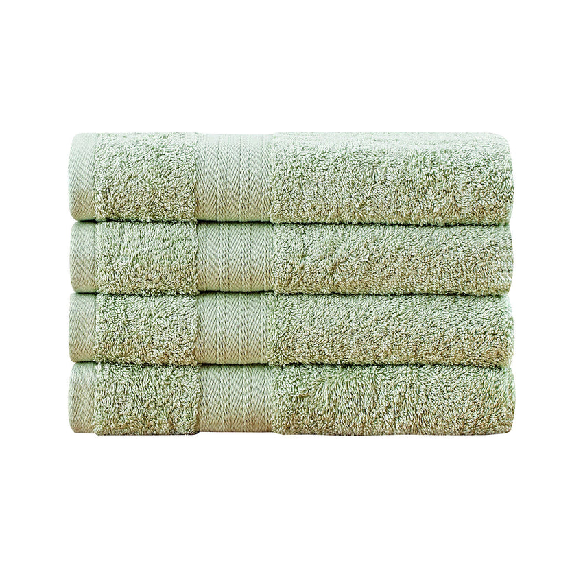 Linenland Bath Towel 4 Piece Cotton Hand Towels Set - Sage Green Tristar Online