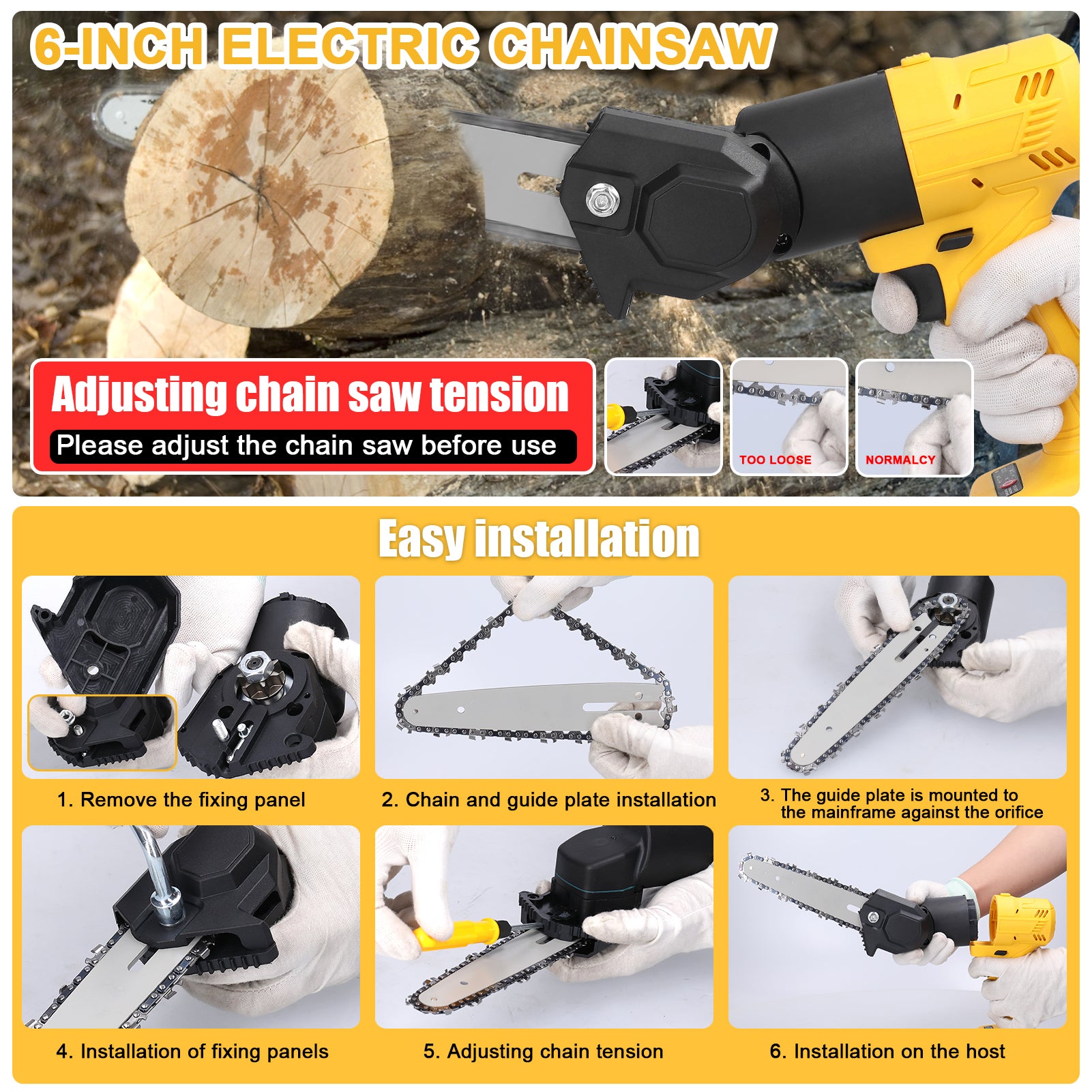 7in1 Multi-function Rechargeable Li-ion Electric Machine Set Electric Hammer Drill Chainsaw Conversion Tool Set Power Tool Kit Tristar Online
